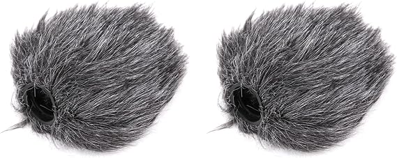 2PCS Universal Microphone Windscreen Fur Soft Windshield Wind Muff for BYMM1 Mic Microphone Accessories