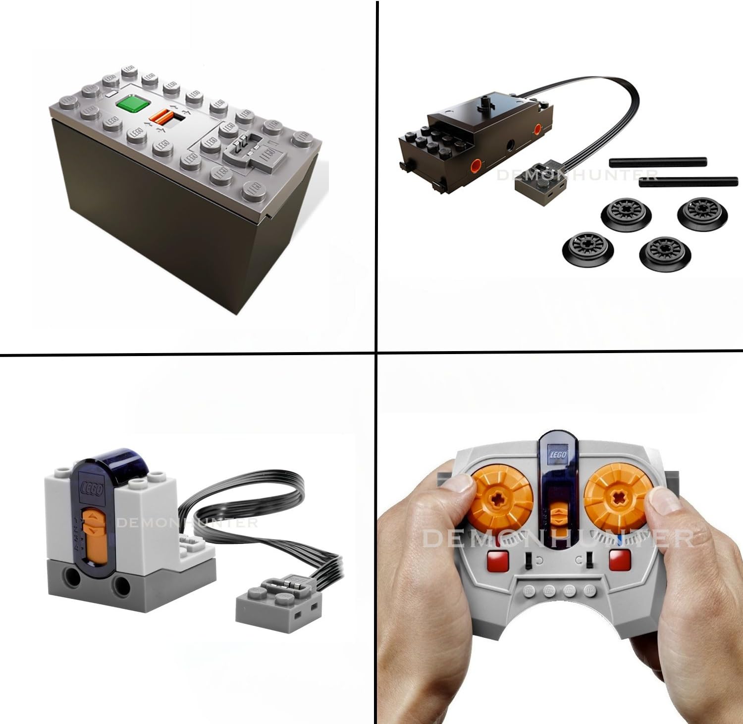 LEGO Power Functions Train Motor kit Including IR Receiver, Remote & Battery Box