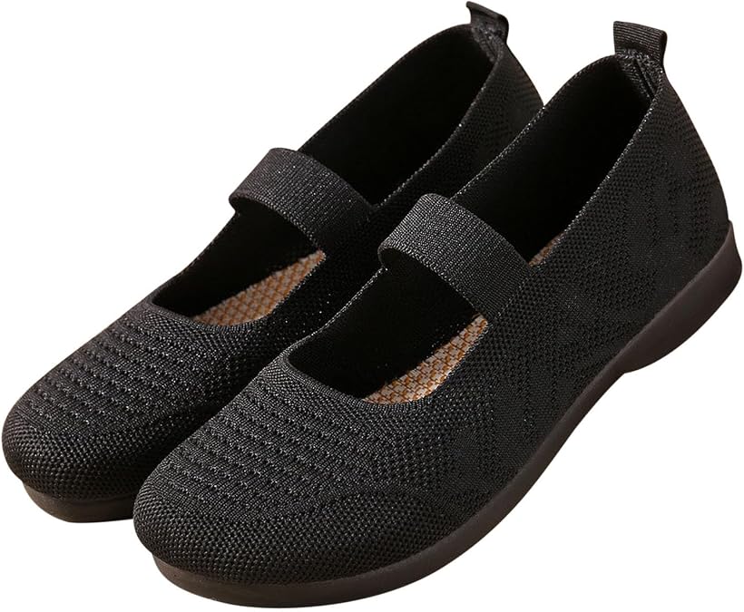 Slip on Walking Shoes for Women Casual Tennis Sneakers Sports Shoe Fashion Breathable Solid Color Flat Sandals