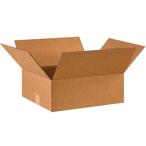 BOX USA 16 x 14 x 6 Corrugated Cardboard Boxes, Flat 16"L x 14"W x 6"H, Pack of 25 | Shipping, Packaging, Moving, Storage Box for Home or Business, Strong Wholesale Bulk Boxes