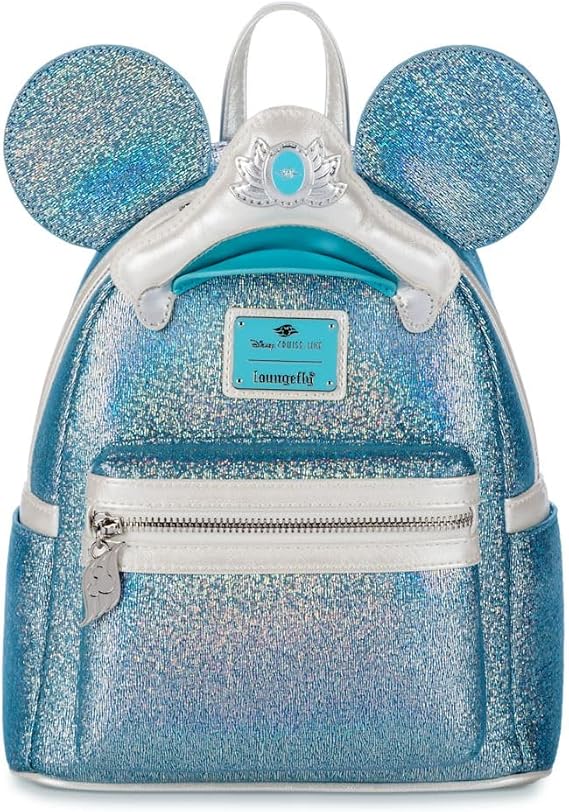 Loungefly Disney Parks DCL Cruise Line 25th Anniversary Shimmering Seas Mini Backpack