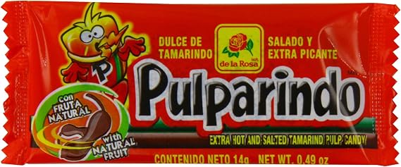 Pulparindo Extra Hot and Salted Tamarind Pulp Candy - 20 ct