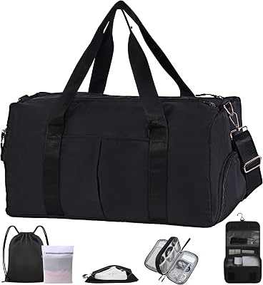 7 Set Packing Organizers for Travel Essentials, Suitcase Organizer Bags Set for Luggage with Travel Accessories Duffel Toiletry Shoe Laundry Bag Cable Organizer Airplane Cruise Road Trip Essentials