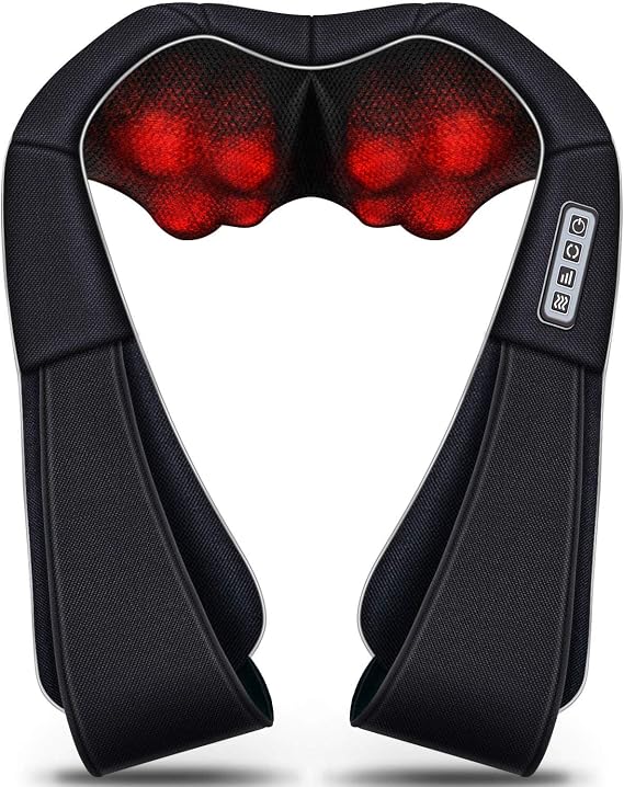 VIKTOR JURGEN Christmas Women Men Gifts, Shiatsu Neck and Shoulder Massager with Heat Deep Tissue Kneading Sports Recovery Massagers for Back, Relaxation Gift for Dad, Mom, Husband, Wife, Him, Her