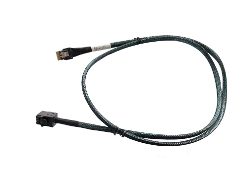 SlimSAS 4X to MiniSAS HD 4X, SFF-8654 38pin to SFF-8643 36pin Cable, 80cm, 24Gbps SAS, 8GT/s PCIe, SAS3.0 Compatible, Server Compatible