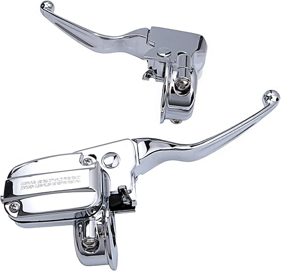Brake Clutch Control Kit for 08-13 Harley-Davidson FLH FLT FLHT FLHR FLHX FLTR (Chrome)