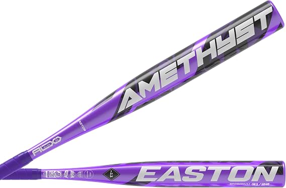 Easton | Amethyst Fastpitch Softball Bat | -11 Drop | 1 Pc. Alloy | Approved for All Fields