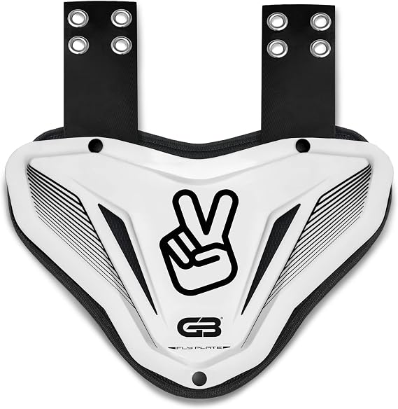 Grip Boost Fly Plate Football Back Plate, Rear Lower Back Protector for Shoulder Pads & Contoured Foam, High-Impact Protection Football Gear