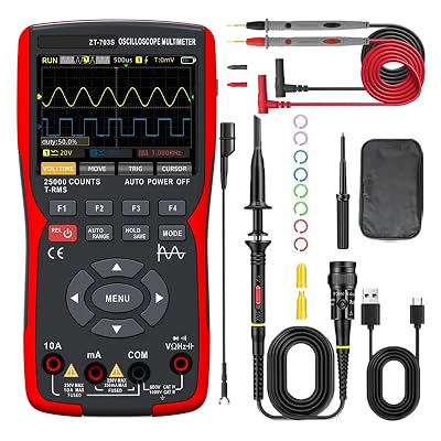 ZT-703S 3 in 1 Oscilloscope Multimeter 25000 Counts Dual Channel 50MHZ Bandwidth 280MSas high Real-time Sampling RateZT-703S-Standard