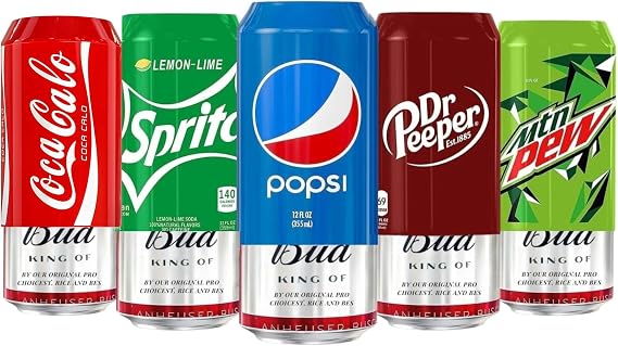 Silicone Can Covers 12 oz (355 ml) - Soda Can Cover - 5 Pk
