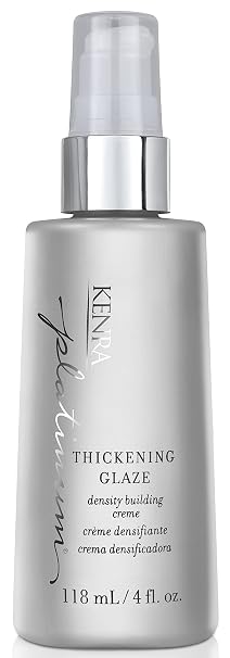 Kenra Platinum Thickening Glaze | Volumizing Styler | Adds Fullness & Body | Lightweight Conditioning | Density Building For Thick, Healthy-Looking Styles | All Hair Types