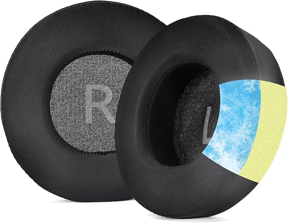 defean 90mm Round Cooling Gel Ear Pads Replacement Cushions Compatible with AKG Pro Audio K845 K845BT K545 K540 K275 K267 K245 K182 K167 Headphones, Ear Pads with Comfort Noise Isolation Foam