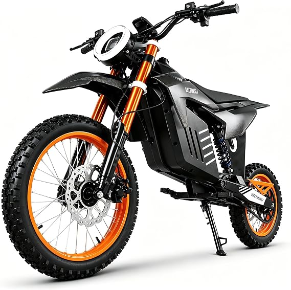 Electric Dirt Bike for Teens and Adults, 2000W Motor, 35 MPH Max Speed Fast Electric Motorcycle, 48V 20.8AH Battery, 37 Miles Range, 265 LBS Load, Dual Suspension, Dual Hvdraulic Brakes