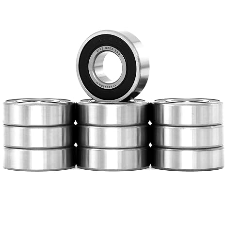 XIKE 6203-2RS Deep Groove Ball Bearing, 17x40x12mm, 10 Pack