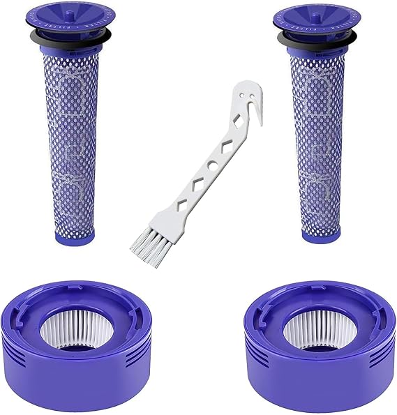 4 Pack HEPA Filter Replacement for Dyson V7 V8 Pre & Post Motor Filters