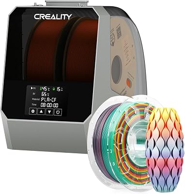 CREALITY Space Pi Filament Dryer Plus with Creality PLA Filament 1.75mm Rainbow, 3D Printer Filament 1kg 2.2lbs Spool