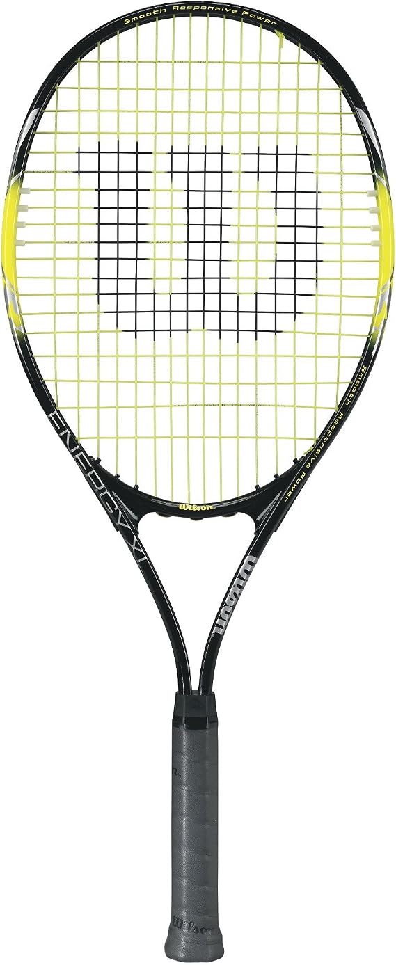 Wilson Energy XL Adult Recreational Tennis Racket - Grip Size 3 - 4 3/8", Yellow/Black