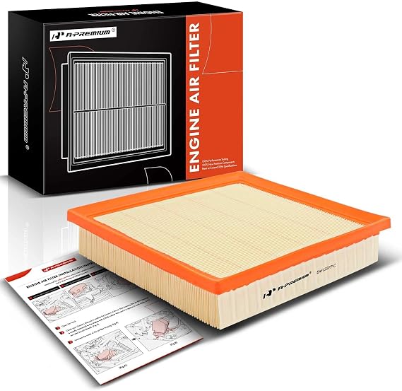 A-Premium Engine Air Filter Compatible with Lexus ES350 2019-2022 & Toyota Avalon 2019-2022, Camry 2018-2022, Highlander 2020-2022, RAV4 2019-2022, Flexible Panel, Replace# 17801-F0060