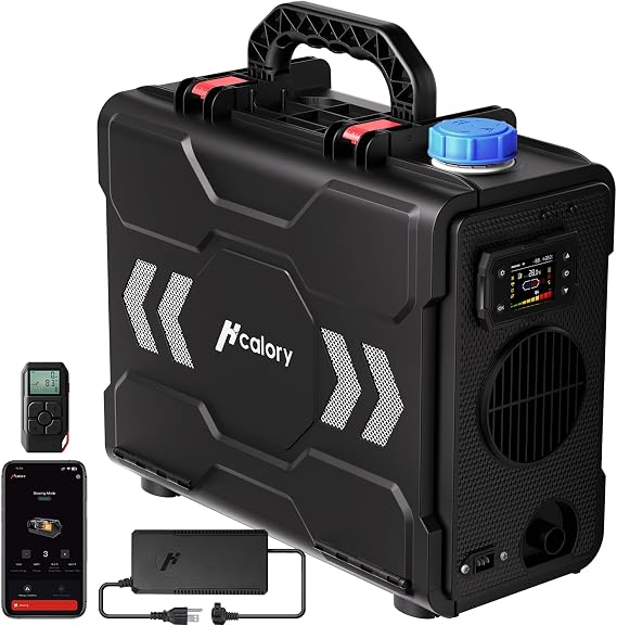 8KW Diesel Heater, 6L Toolbox 2S Plus Portable Diesel Air Heater All in One 110/12/24V with App Control, Automatic Start and Stop, Altitude Mode Functions for RV Garage Camper Fishing