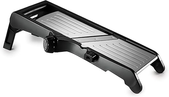 Norpro Deluxe Mandoline Slicer/Grater, Black, 12-in.