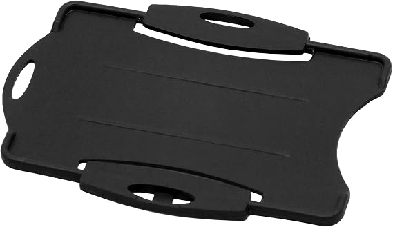 Metal Detectable Swipe/Access Card Holder (Without Chain) (Black)