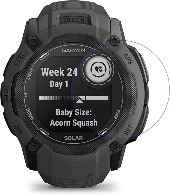 Disscool 強化ガラススクリーンプロテクター Garmin Instinct 2X Solar対応 0.33mm プロテクター 傷防止 スマートウォッチアクセサリー