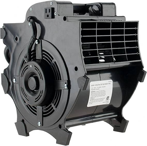 PRO SOURCE Direct-Drive Portable Industrial Blower Fan: 3 Speeds, 1,200 CFM at Low Speed, 120V, 12 A