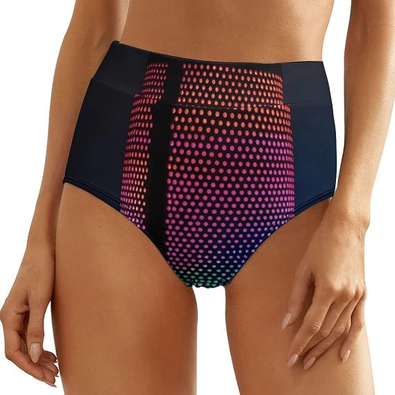 Illuminated Speakers Women's Underwear High Waisted Briefs Stretch Full Coverage Panties Breathable Soft Ladies Panties