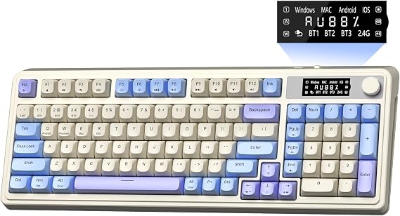 AULA S99 Pro Gaming Keyboard, Cute Creamy Wireless Keyboard
