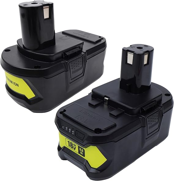 2packs 6.0Ah 18V Replacement Battery for 18V Lithium P102 P103 P105 P107 P108 P109 ONE+ Cordless Tool