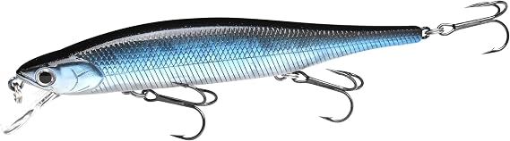 LUCKY CRAFT Lightning Pointer 110SP Fishing Lures, 4-1/2 Suspending Jerkbait Bass Lure, 6ft Depth Hard Bait, Freshwater Trout Lures, Premium Fishing Gear
