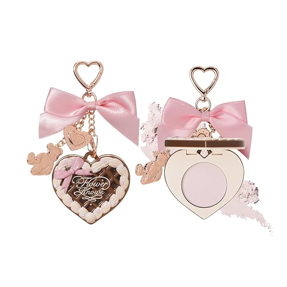 Flower Knows The Sweetie Bear Setting Powder & Bag Charm with Puff & Mirror