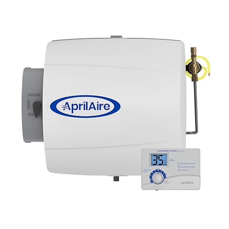 AprilAire 500 Whole-House Humidifier, Automatic Compact Furnace Humidifier, Large Capacity Whole-House Humidifier for Homes up to 3,600 Sq. Ft., White