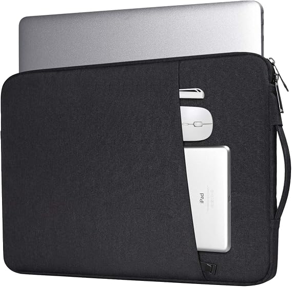 14 Inch Laptop Sleeve Case for Dell Latitude/Inspiron, HP ASUS Lenovo Chromebook/Stream/ASUS Vivobook/Lenovo IdeaPad Computer Sleeve Bag, Black
