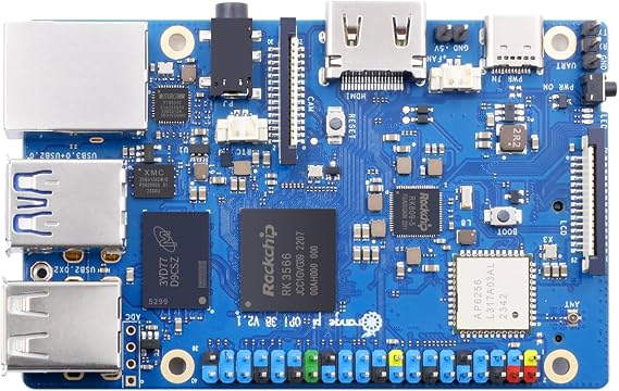 Orange Pi 3B 2G V2.1 Version RK3566 Quad Core 64 Bit Single Board Computer, 1.8 GHz Frequency WiFi Bluetooth Open Source Board Run Orange Pi OS, Android, Debian, Ubuntu, OpenHarmony (Pi 3B 2GB)