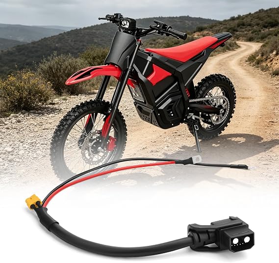 JERBOR Power Cable for Yozma in 10, Battery Discharge Connector Dirt Bike Power Output Cable Wiring, Stable Connection Off-Road Accessories Replacement Parts for Yozma