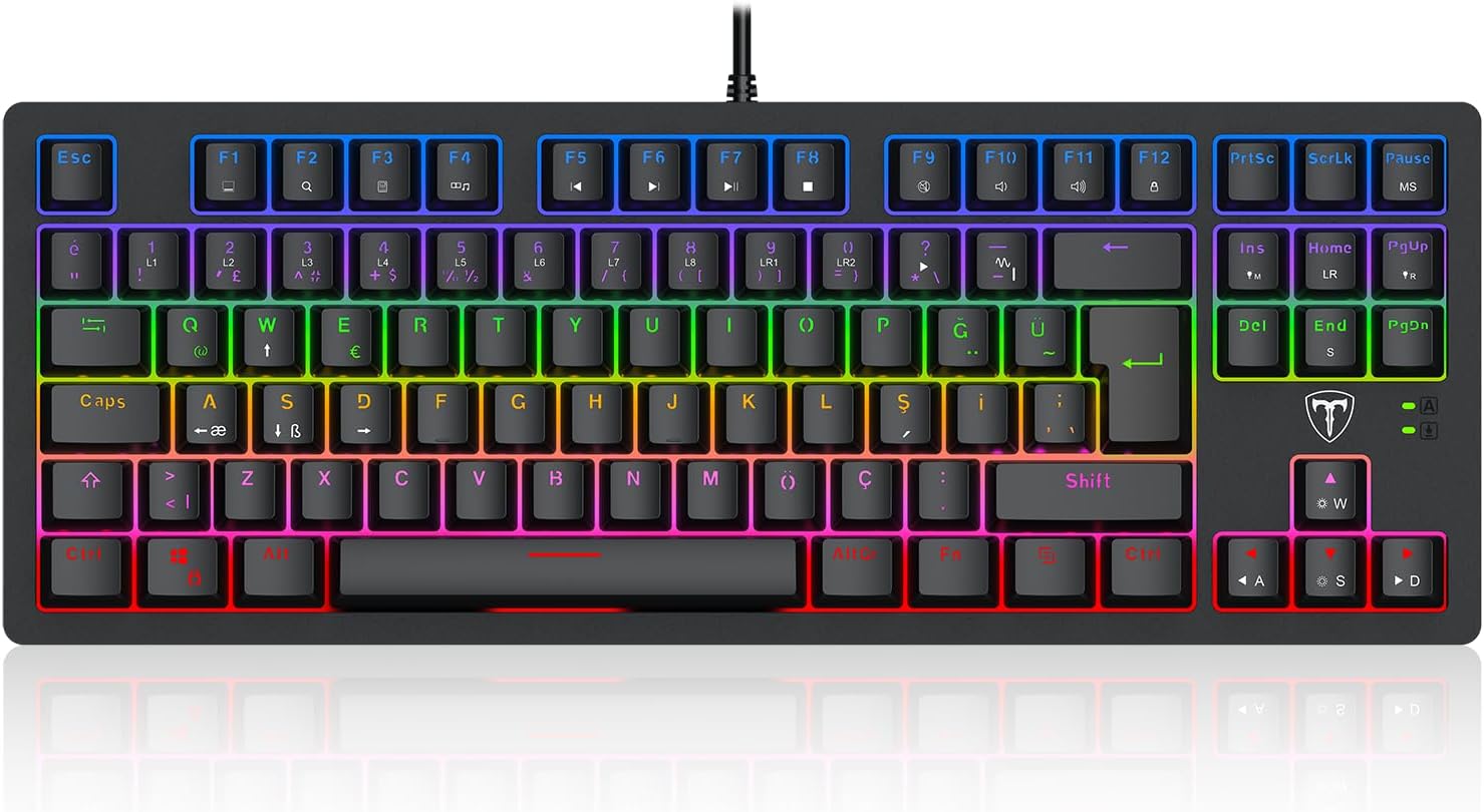 T-DAGGER Bali T-TGK311-BL 87 tuşlu TÜRKÇE Mekanik klavye