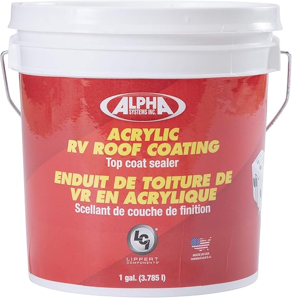 4034 Acrylic Roof Coating for 5th Wheel RVs, Travel Trailers and Motorhomes