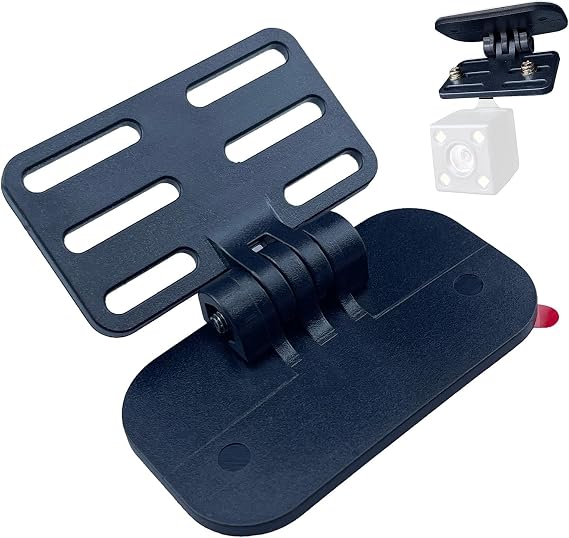 Rear Camera Stay, Bracket for Rear Camera Mounting, Drive Recorder, Stand, Mirror, Drive Recorder, No Drilling Required, Interior and Exterior Use, 180° Angle Adjustment, Double-Sided Tape, Assistance, Strong Adhesion,  with Accessories, Compatible with Most Types of Cameras, Small Dash Cam