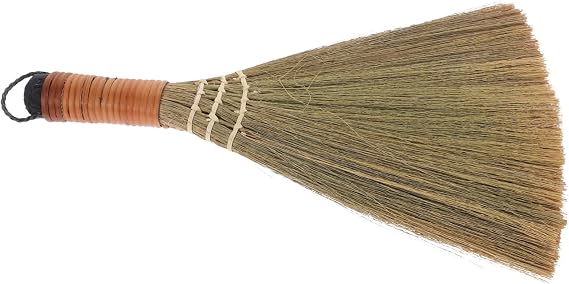 Soft Bristle Hand Broom for Kitchen and Home Cleaning Bamboo