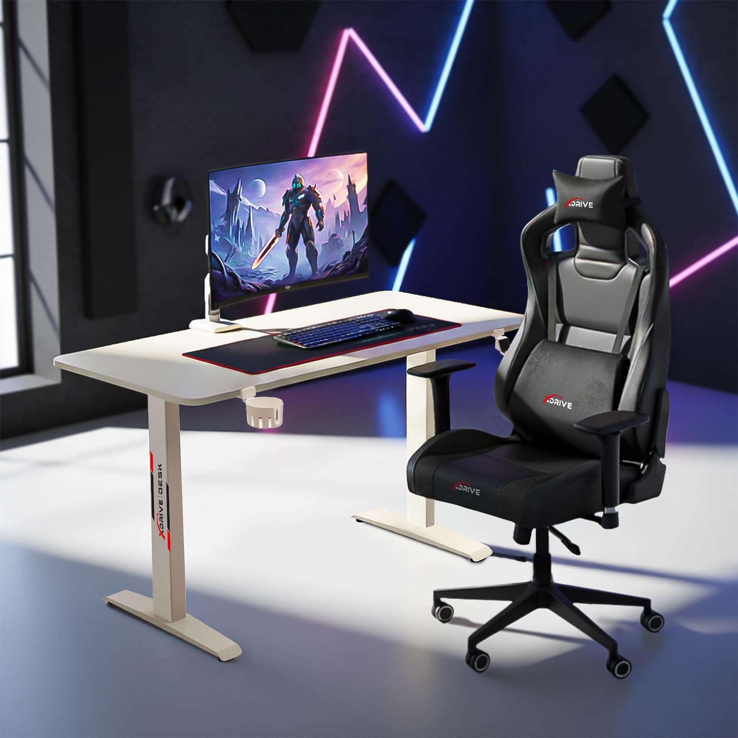 xDrive Wind Player Desk White 100x60