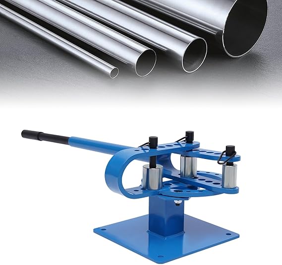 Pipe Tube Bender,Manual Tube Bender W/7 Dies Tubing,1"-3" Heavy Duty Tube Bender Tubing of Steel Metal Copper, for Repair Shops