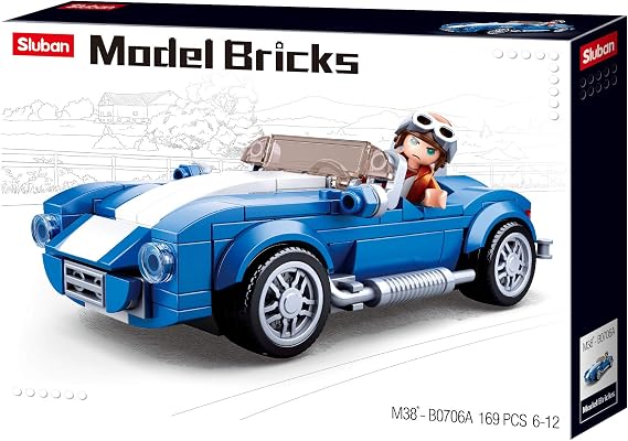 Sluban - Model Bricks-Cobra GT40 Car(169pcs), M38-B0706A, Multicoloured
