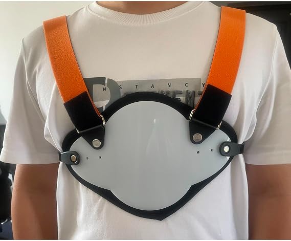 NICHOY Pectus Carinatum Orthosis Brace - Pigeon Chest Support for Adult,Ribs Valgus Orthosis Braces Breast Corrector with Size Adjuster,Two Wearing Methods(Adjustable Model)