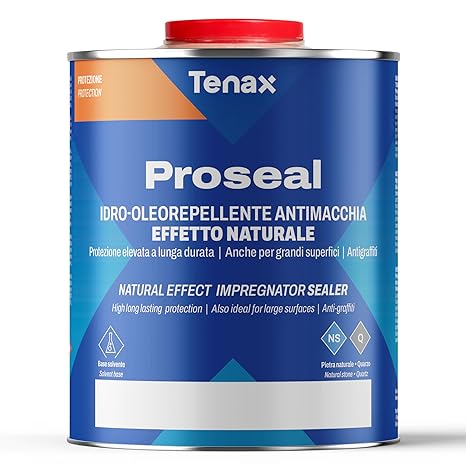 Tenax Proseal Stone Sealer Professional Sealer for Granite, Marble, Quartzite & Engineered Stone Long-Lasting Stain & Water Protection for Countertops, Tile, Indoor & Outdoor