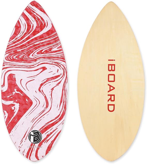 36" Skipper Skimboard High Gloss Wood Board for Beginners