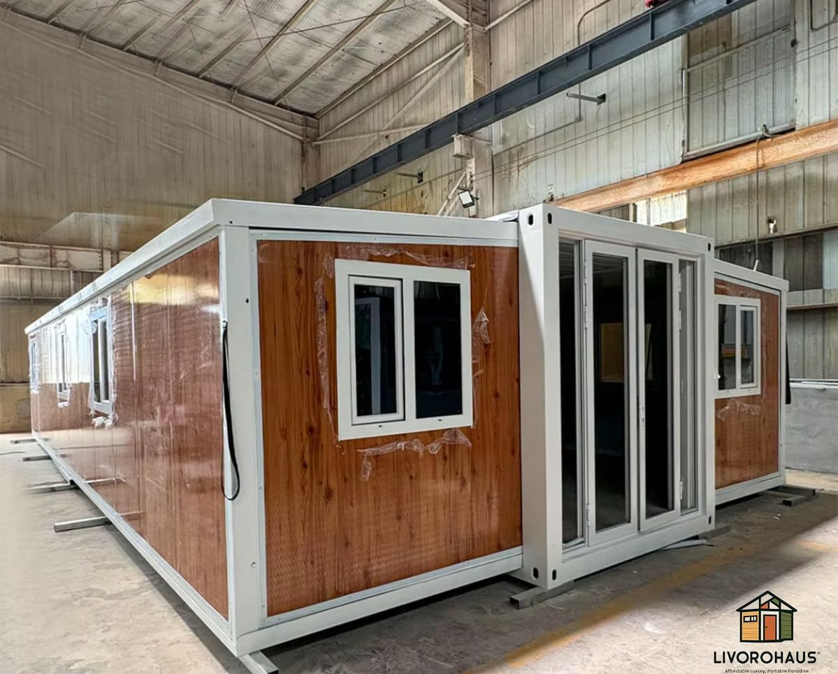 775 sq.ft Luxury Prefab House for Family, Modern House with 3 Bedrooms, 2 Living Rooms, Kitchen & Bathroom Fully Furnished, Ready-to-Move Prefab House, Prefab Homes for Family