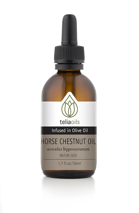 Horse Chestnut Infused Oil Extract (Macerated Oil), 1.7 Fl Oz - 50 Ml/soothing and Antioxidant - Varicose Veins