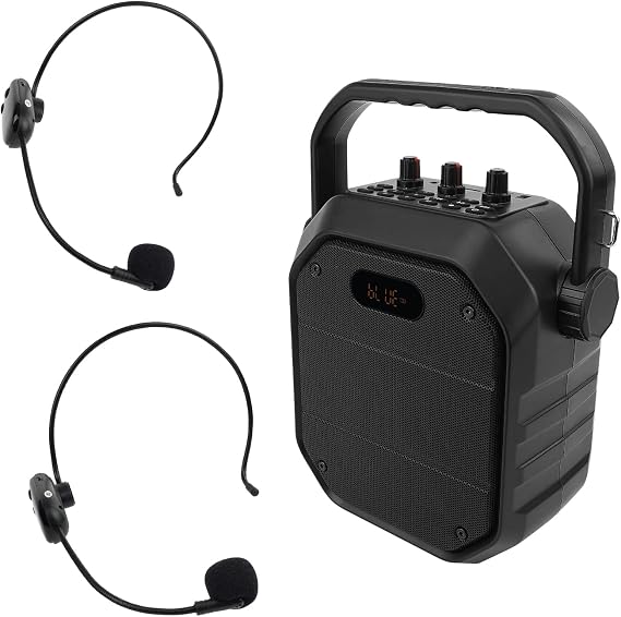 Retekess TC102 Wireless Voice Amplifier with Retekess TR503 Headset Mic, Portable PA System Wireless Microphone for Coaching,Teaching, Conference, Outdoor