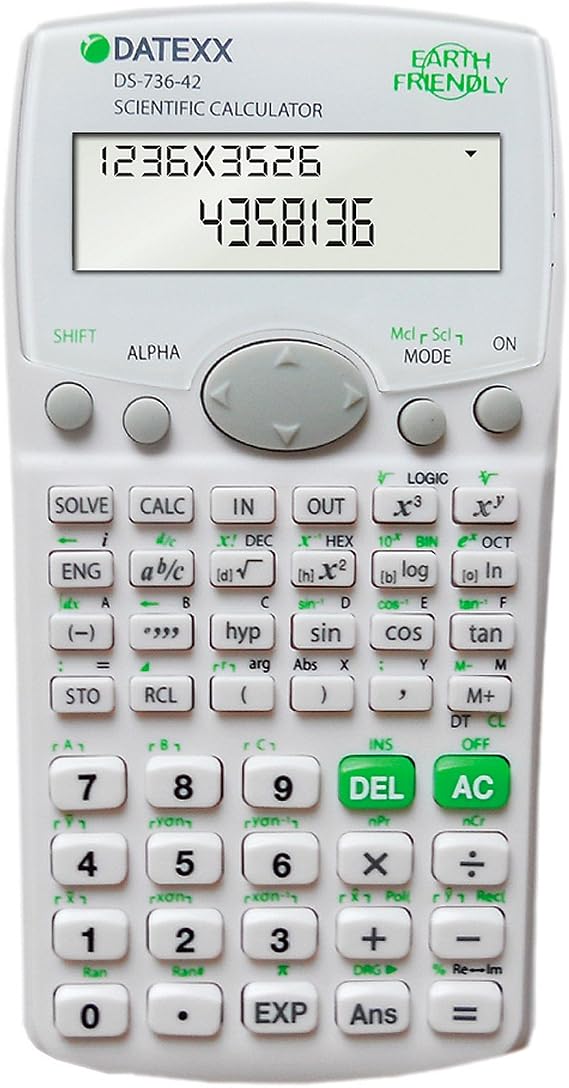 DS-736 283-Function 2-Line Scientific Calculator